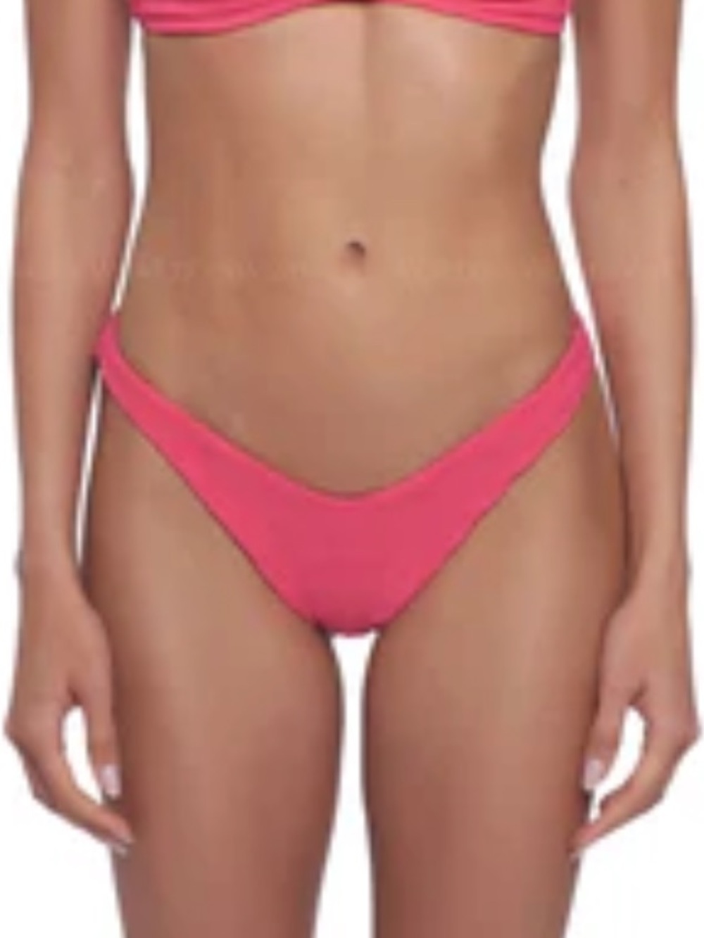 Peixoto Pink Ruched Bandeau Bikini Set